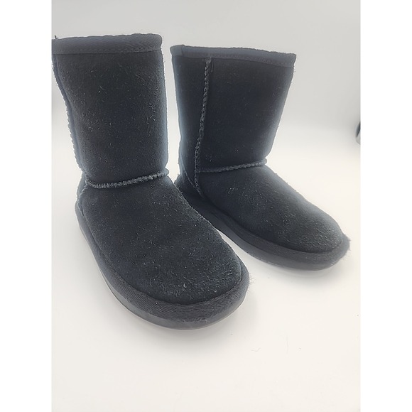 Koolaburra by Ugg boots Kids 9 Black Sherpa Inside - Picture 1 of 6